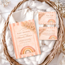 Warm Desert Boho Rainbow Baby Shower