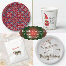 Holiday Season Paper Party Supplies