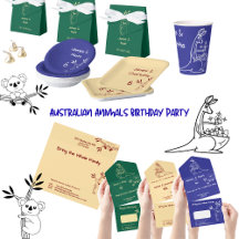 Australian Animals Birthday Party Collection