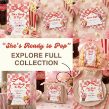 She Ready To Pop Soda Cola Pink Retro Baby Shower