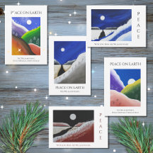 Christmas Folk Art Festive Peace on Earth 