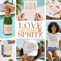 Love at First Spritz Fun Orange Bachelorette