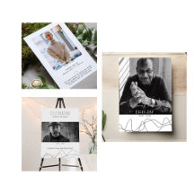 Elegant Modern Minimalist Memorial Funeral