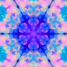 Blue & Pink Gradient Pastel Bubble Art