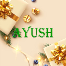 Ayush Name T-Shirt