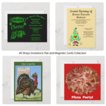 All Shops Invitations Flat and Magnetic Cards