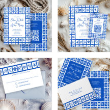 Seashell Grid Beach Wedding Collection