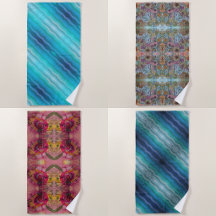 Beach Towels With Watercolor Designs 