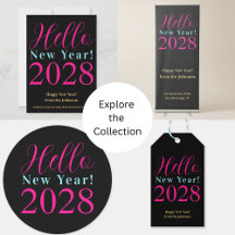 New Year's Eve Party Black Hot Pink