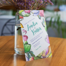 Floral Outlined Illustration Wedding