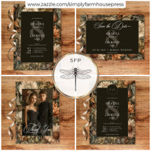 Art Nouveau Brown William Morris Floral Wedding