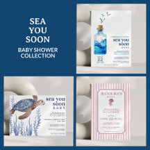 Sea You Soon Baby Shower Invitations