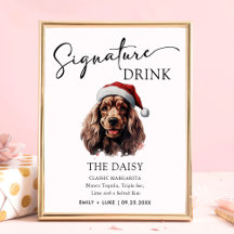 Christmas Cocker Spaniel Dog Personalized