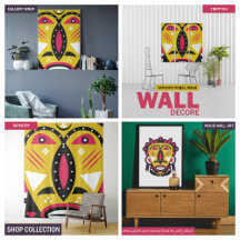 Kuba Tribal Mask Wall Art