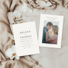 ARIANA   Minimal Modern Classic Wedding Collection