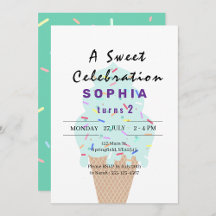 Two Sweet Ice Cream Party Collection