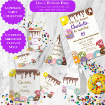 Donut Birthday Party Collection