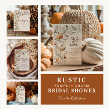 Rustic Pumpkin Charm Bridal Shower Collection