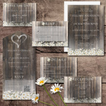 Rustic Barnwood and Daisies Wedding