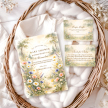 Elegant Garden Meadow Baby Shower