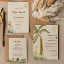 Boho Dinosaur Baby Shower Collection