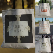 Halloween Trick or Treat Tote Bags
