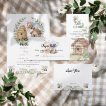 Floral Beehives and little Bee Baby Shower