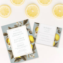 Vintage Lemon Botanical Wedding