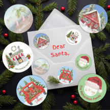 CHRISTMAS STICKERS BRIGHTEN THE MESSAGE