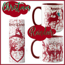 Winter Frost Cozy Nordic Christmas Reindeer Theme