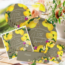 10th Wedding Anniversary  Trendy Lemon 2026