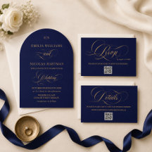 Cobalt Blue Wedding Baroque Themed