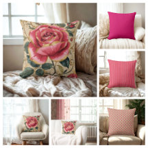 Combination Flowers, Stripes, Solid color