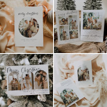 Black and White Modern Christmas Cards