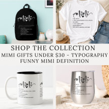 Mimi Gifts Under $30 - Typograph Mimi Definition 