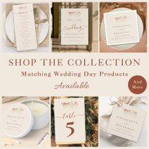 Elegant Boho Wildflower Beige Wedding