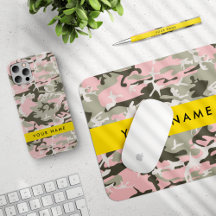 Pink and Green Camouflage Yellow Collection