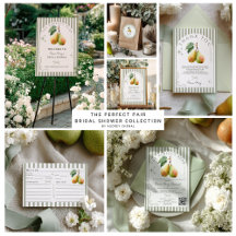 Perfect Pear Retro Old Money Pair Bridal Shower