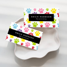Colorful Paws Business Cards Collection