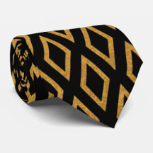 BLACK AND GOLD Neck Tie