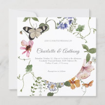 Elegant Delicate Wildflower Secret Garden Wedding