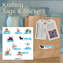 Knitting Business Stickers and Tags