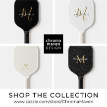 PICKLEBALL   Elegant Personalized Monograms