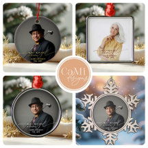 An Angel In Heaven   Memorial Photo Ornament