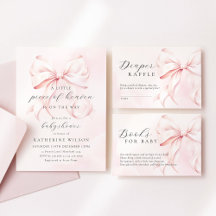 Little Piece of Heaven - Baby Shower PINK BOW