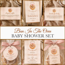 Pink Bun in the Oven Baby Shower Collection