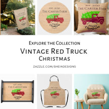 Vintage Red Truck Christmas 
