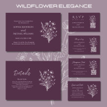 Wildflower Elegance Wedding Collection-Purple