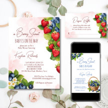 Berry sweet summer berries baby shower