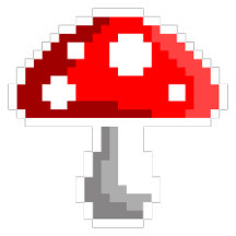 Dark Pixel Mushrooms